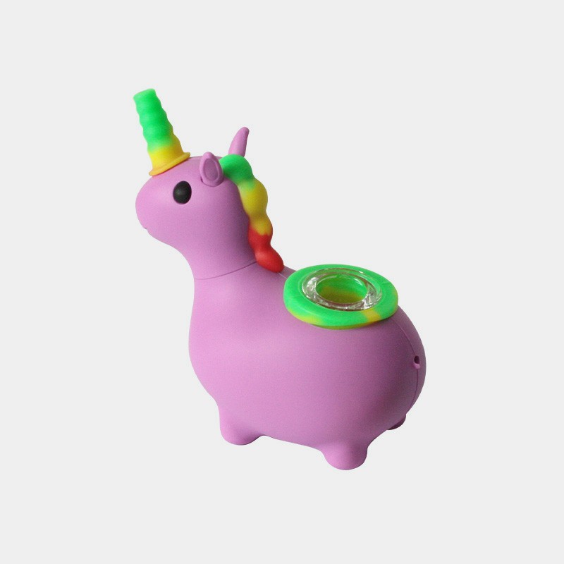 Silicone Pipe, Purple Unicorn, zerlegbar