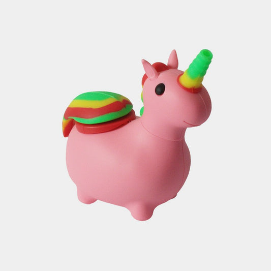 Silicone Pipe, Pink Unicorn, zerlegbar