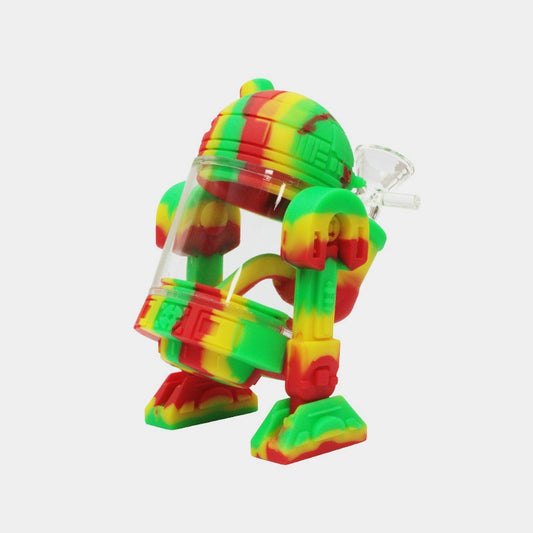 Silikon Glass Bong, R2 Rasta  NS14,5