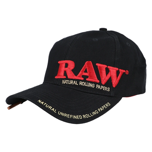 RAW Poker Hat Black, mit rotem 3D Logo