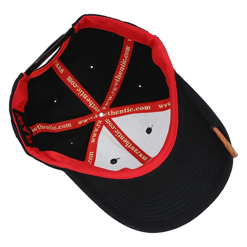 RAW Poker Hat Black, mit rotem 3D Logo