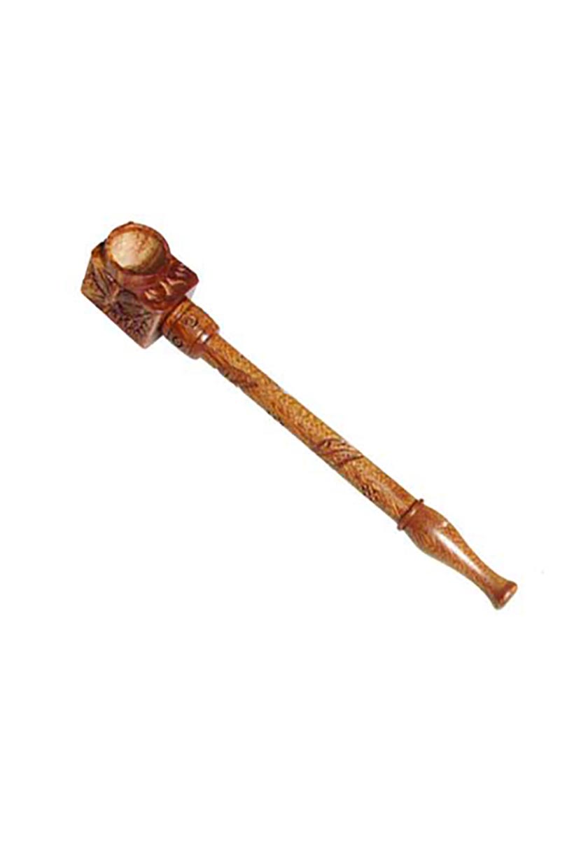Rosenholz-Pfeife geschnitzt 15,5cm
