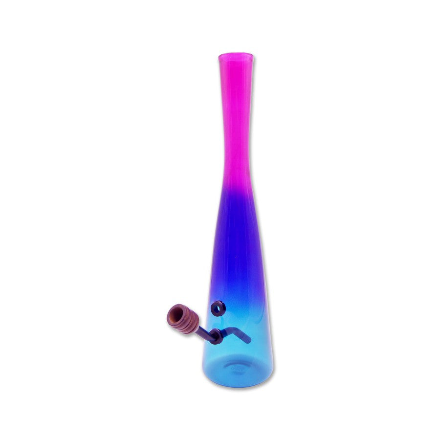 Hollandbong Rot- Blau mit Kickloch 38cm