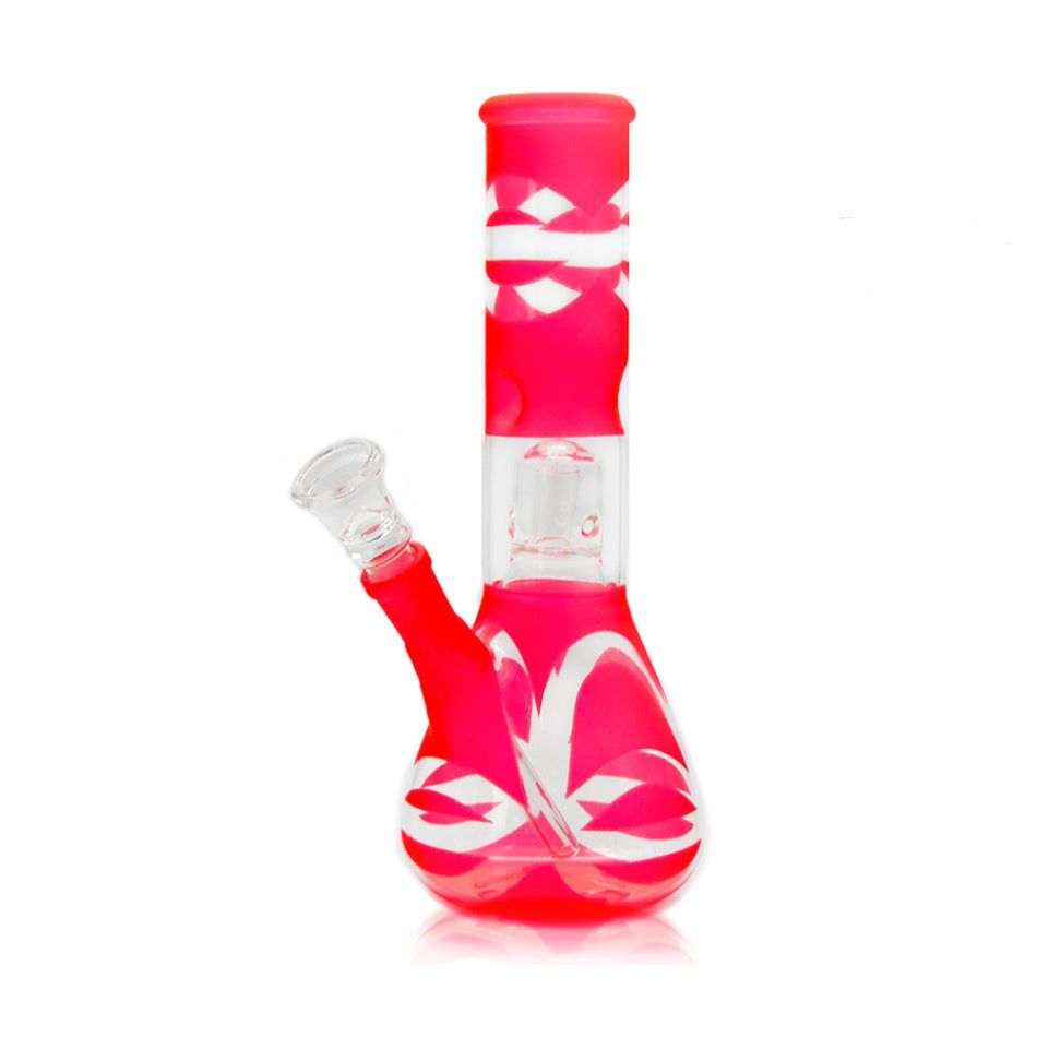 Rot Mini Beaker mit Perkolator H:23cm Ø:40mm NS:14.5mm