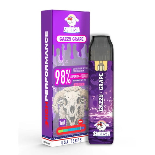 Sheesh 98% Superior Einweg Vape Pen Grazy Grape 1ml mit Steuerbanderole