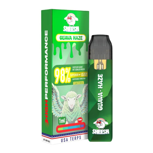 Sheesh 98% Superior Einweg Vape Pen Guava Haze 1ml mit Steuerbanderole
