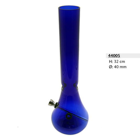 Acrylbong Blau Vase 40 mm 32cm