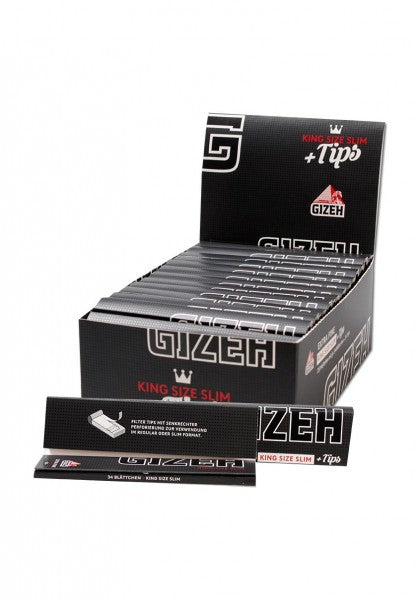 Gizeh Black King Size Slim Tips