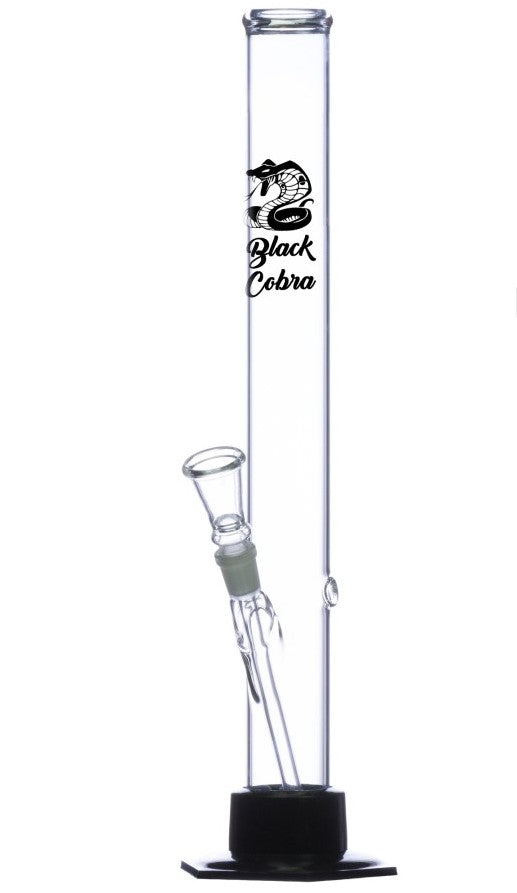 Black Cobra Glas Bong Zyli.mit Plastik Fuß NS: 14,5