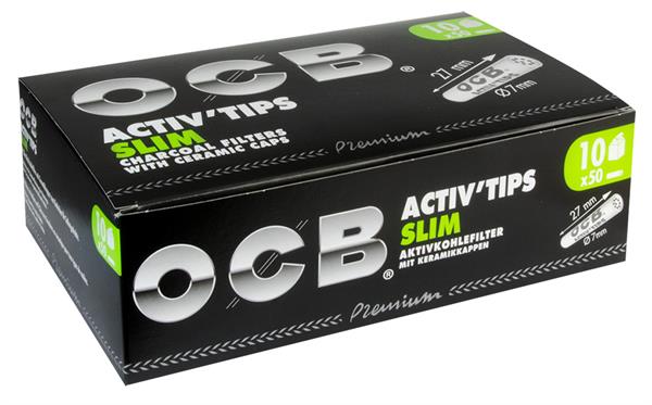 OCB Activ Tips Slim Premium Akf.- ø7mm  50er