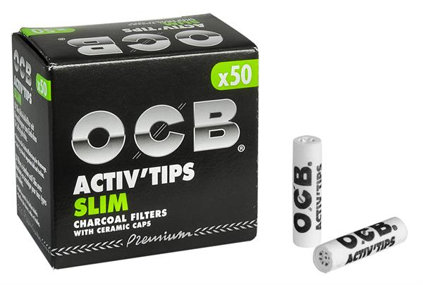 OCB Activ Tips Slim Premium Akf.- ø7mm  50er