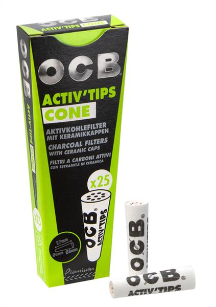 OCB Activ Tips CONE konische Aktivkohlefilter ø6-8mm