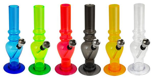 Acryl Mini Bong "Hand Grip", div. Farben