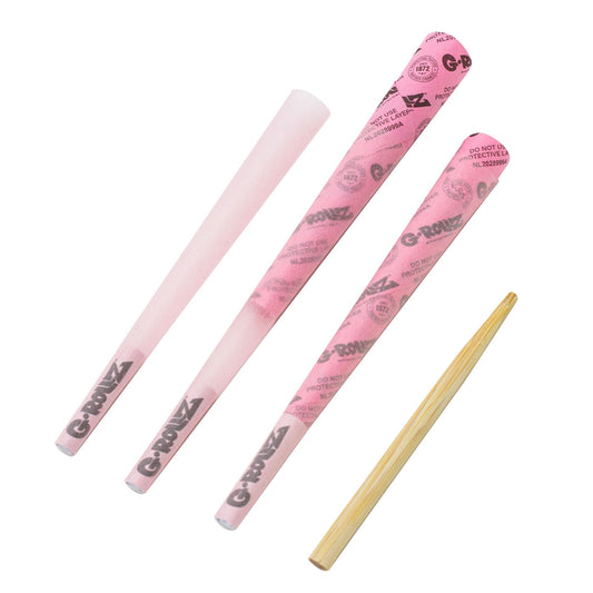 G-ROLLZ Banksy's Graffiti - Lightly Dyed Pink - 3 KS Cones