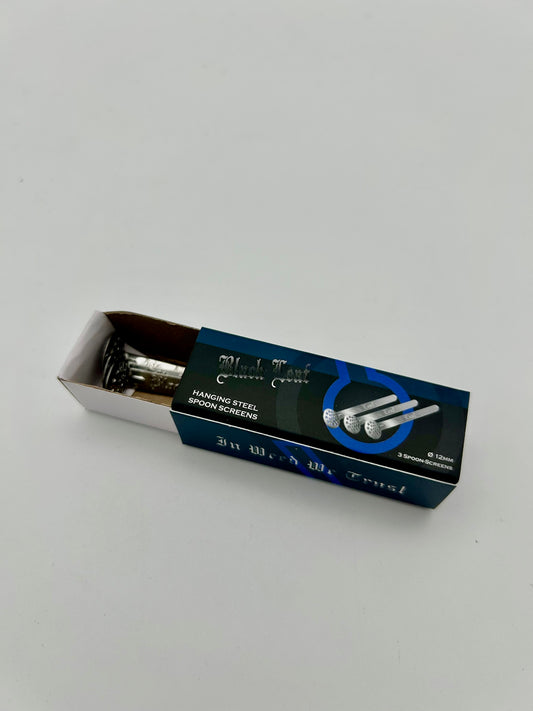 'Black Leaf' 12mm Edelstahl-Hängesiebe 3er Pack