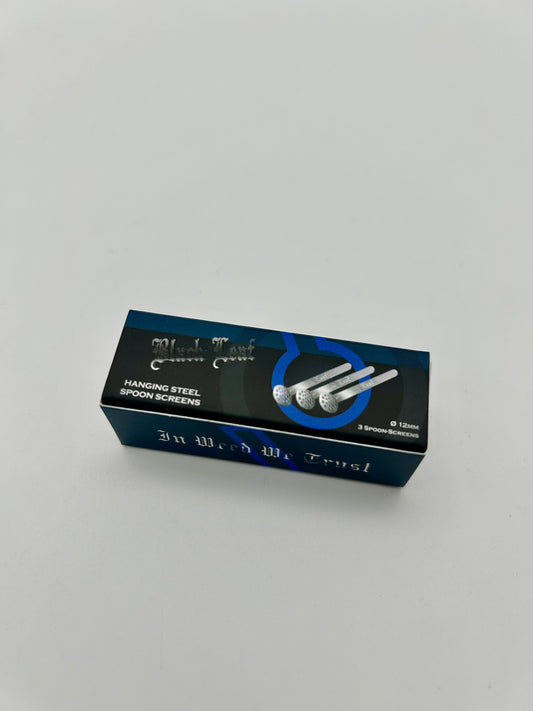 'Black Leaf' 12mm Edelstahl-Hängesiebe 3er Pack