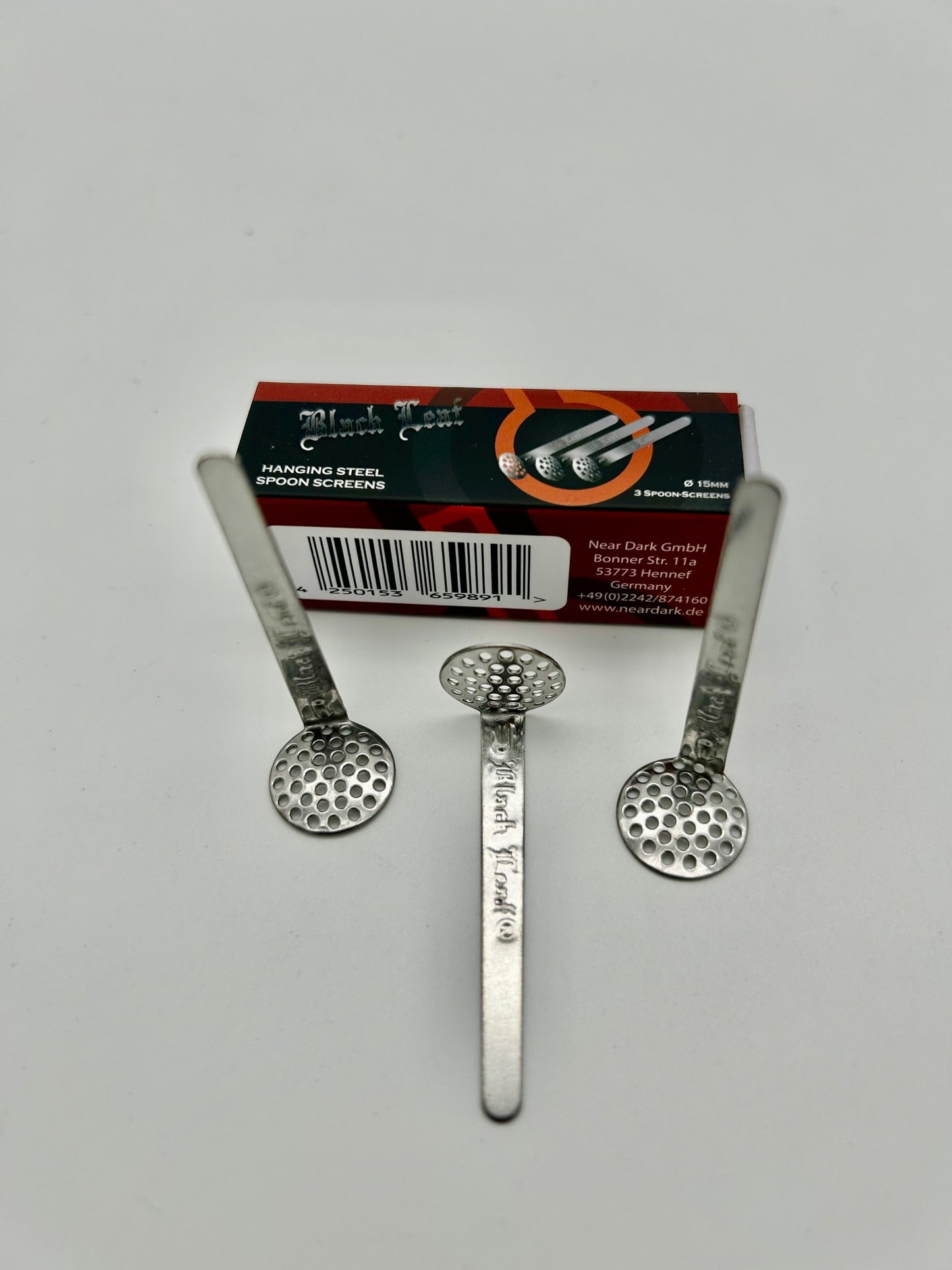 'Black Leaf' 15mm Edelstahl-Hängesiebe 3er Pack