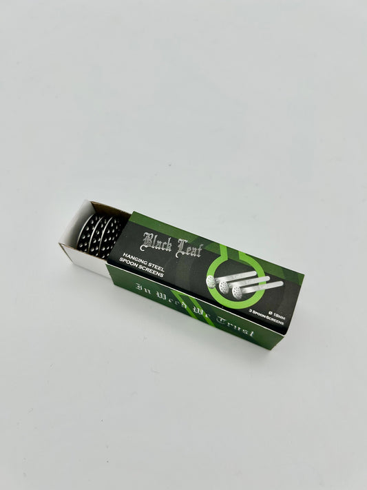'Black Leaf' 18mm Edelstahl-Hängesiebe 3er Pack