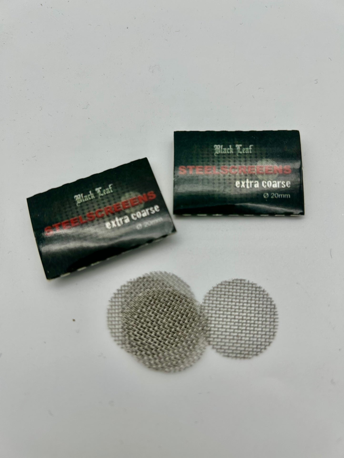Black Leaf' 20mm Edelstahlsiebe grob 5er Pack