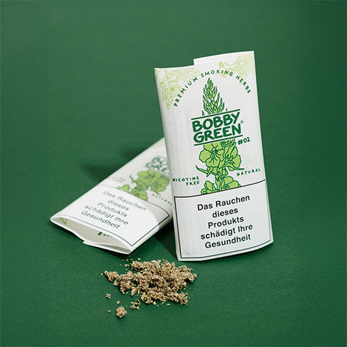 BOBBY GREEN #02 Premium Smoking Herbs Kräutermischung-Tabakersatz, 20g