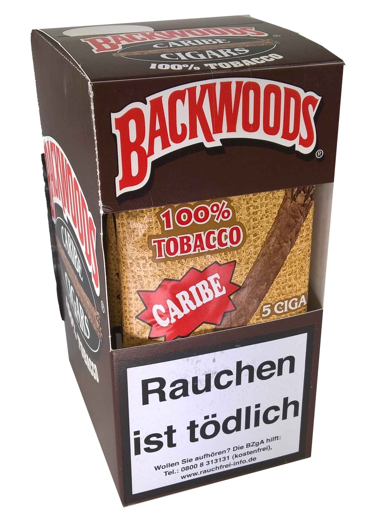 Backwoods Caribe Cigars, 5er Pouch