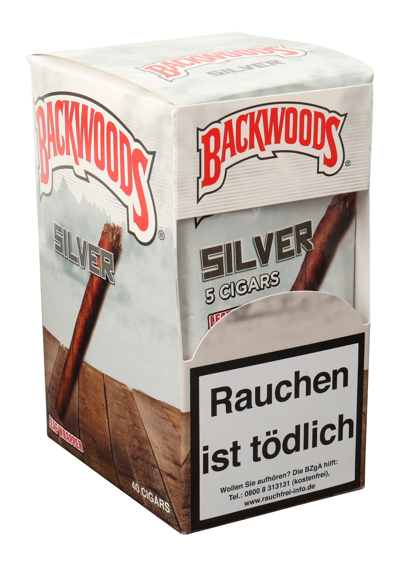 Backwoods Silver Cigars, 5er Pouch