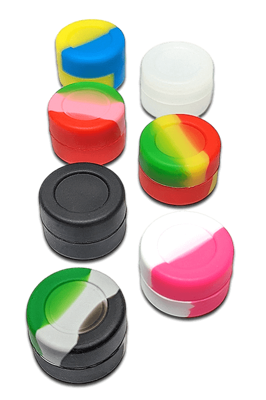 Silikonöldose 25x17mm 3ml rund, farblich sortiert