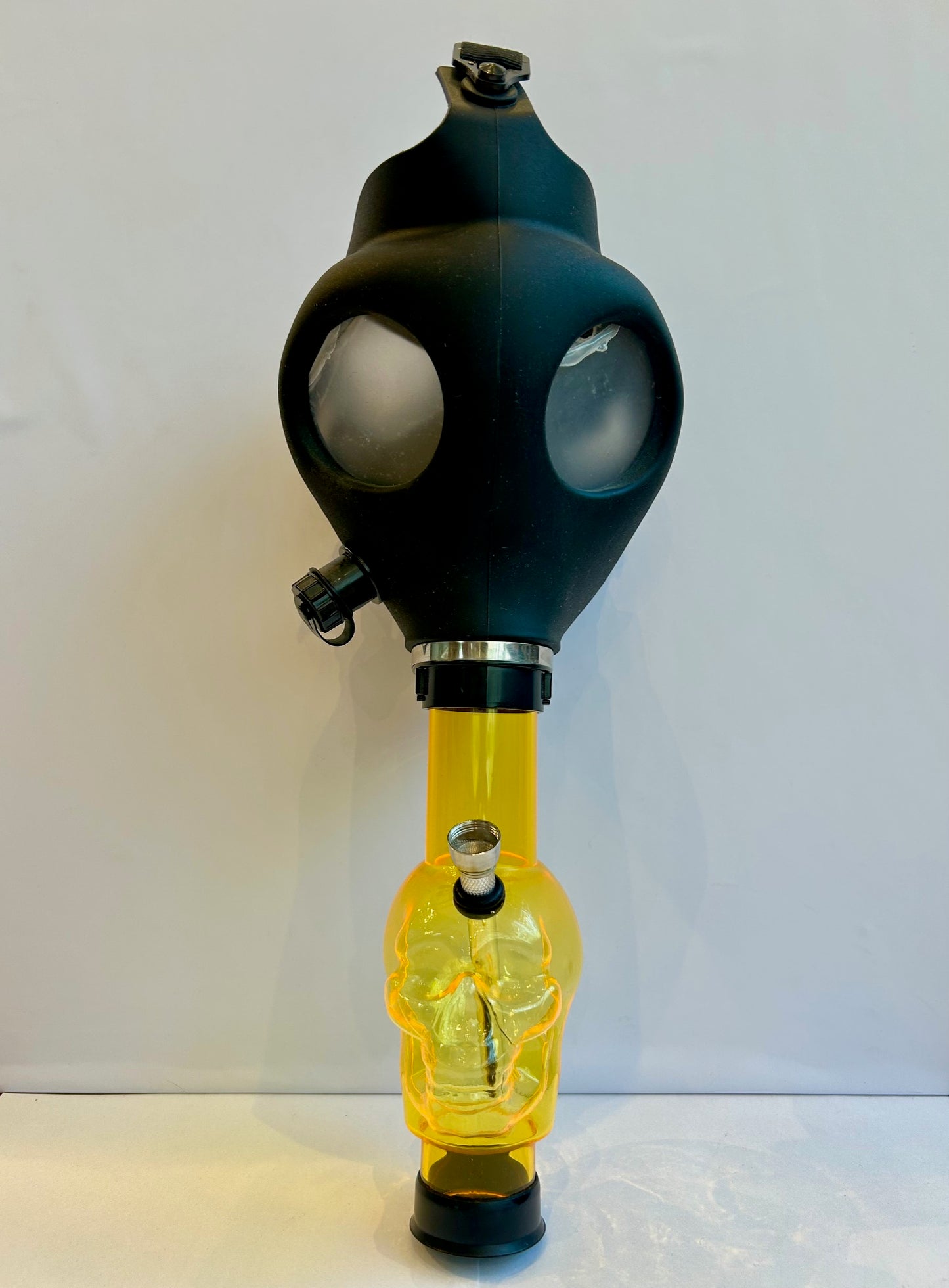 Black Mask mit Skull Acrylbong vers. Farben