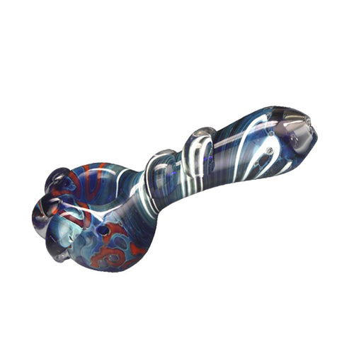 Coloured Glass Pipe, 13,5 cm,Heavy