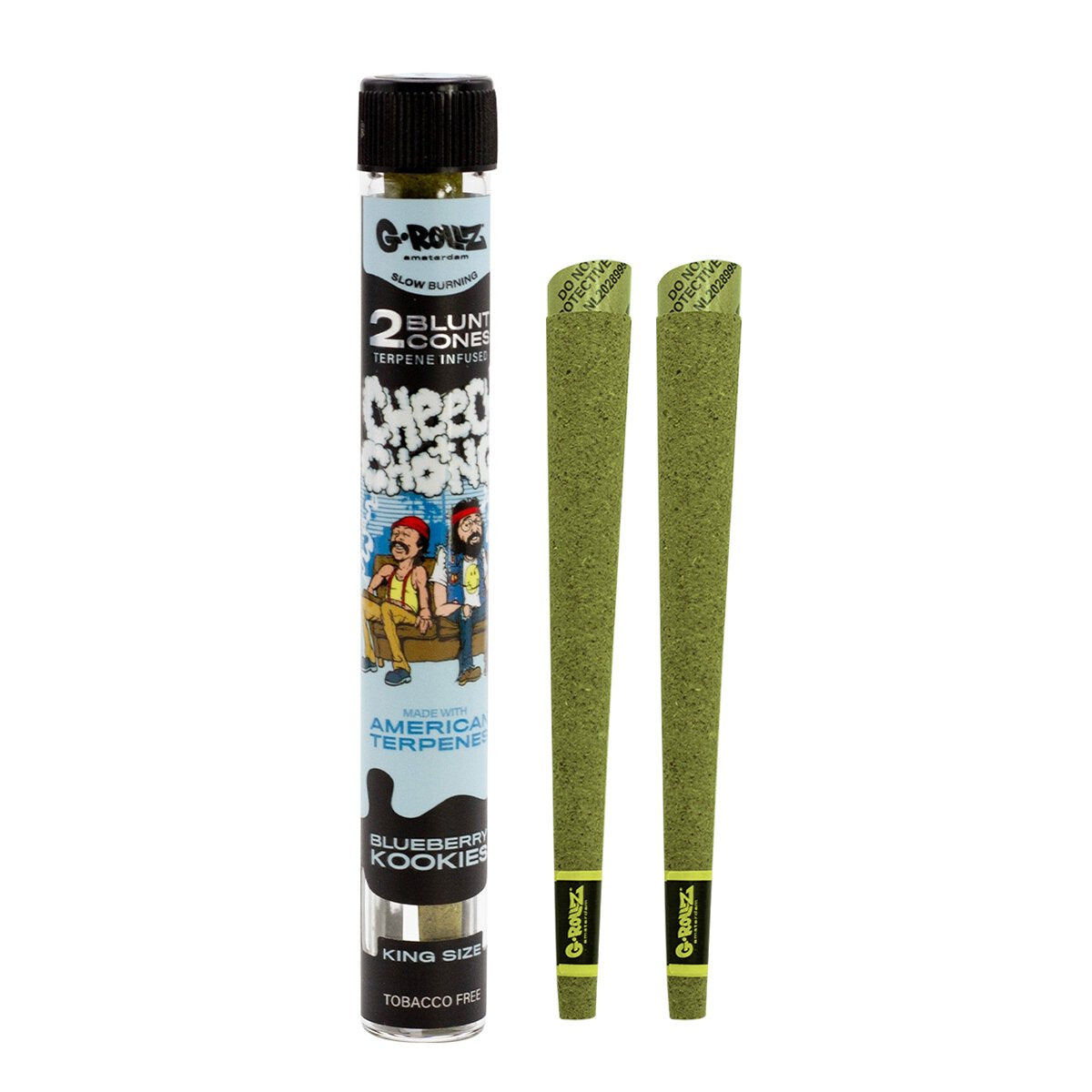 G-Rollz "Cheech & Chong" Blueberry Kookies Terpene Infused Herbal Blunt Cones