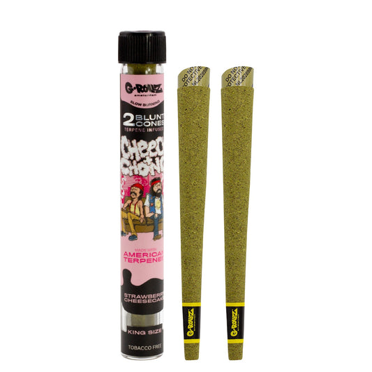 G-Rollz "Cheech & Chong" Strawberry Cheesecake Terpene Infused Herbal Blunt Cones