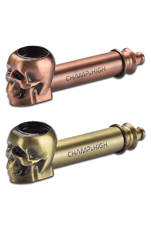 Metal Skull Pipe 8,5 cm Schraubpfeife