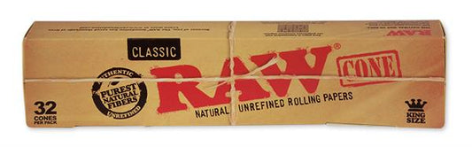 RAW King Size Papercones - 32 Cones