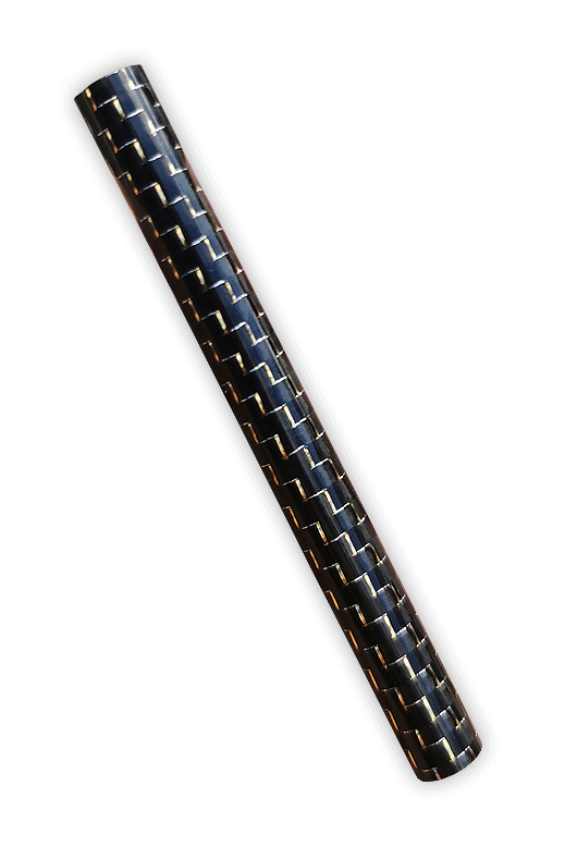 JJ Ziehrohr Carbon 70mm ø 7mm glänzend schwarz