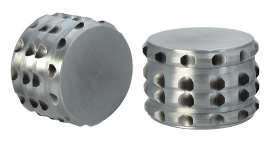 "Chrom" CNC Alu Grinder,55mm, 4-teilig