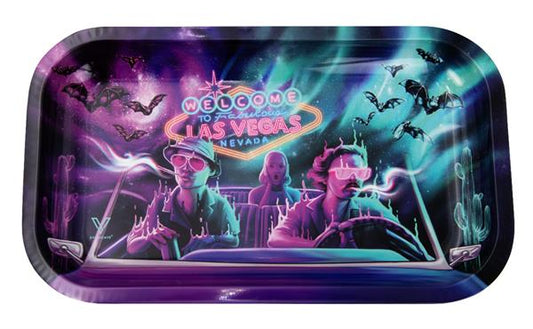 Dreh-Tablett Rolling Tray, SMALL, "Bat Country"