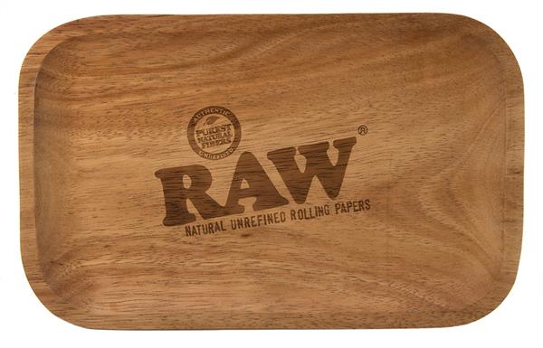 RAW Holz Dreh-Tablett, Rolling Tray, "RAW"