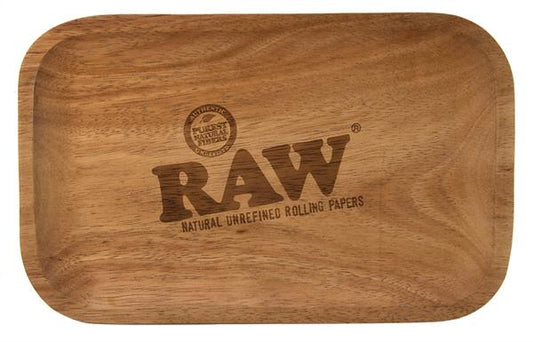 RAW Holz Dreh-Tablett, Rolling Tray, "RAW"