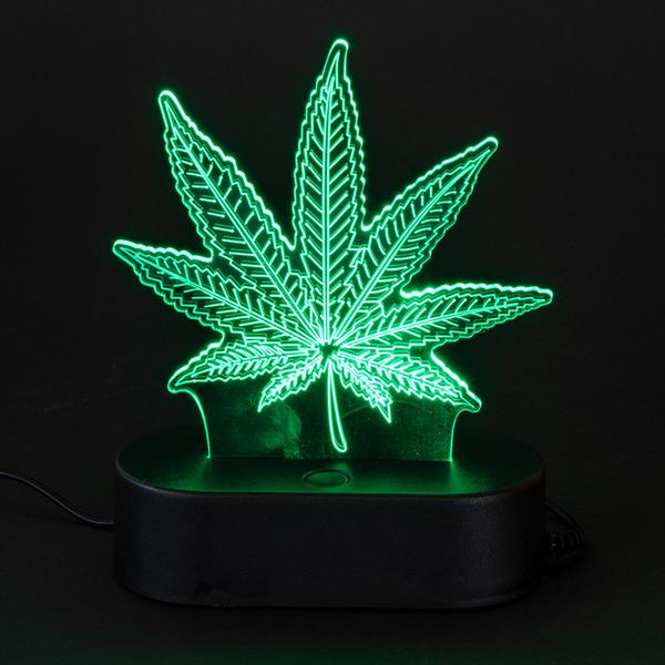 3D-Leuchte "Cannabis Leaf"
