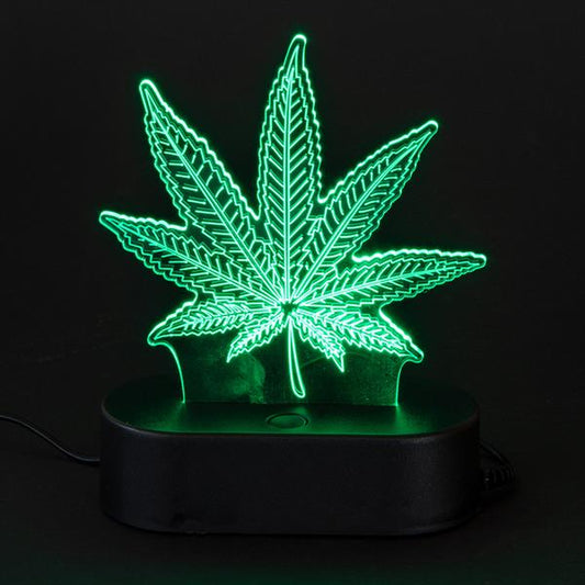 3D-Leuchte "Cannabis Leaf"