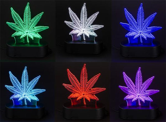 3D-Leuchte "Cannabis Leaf"
