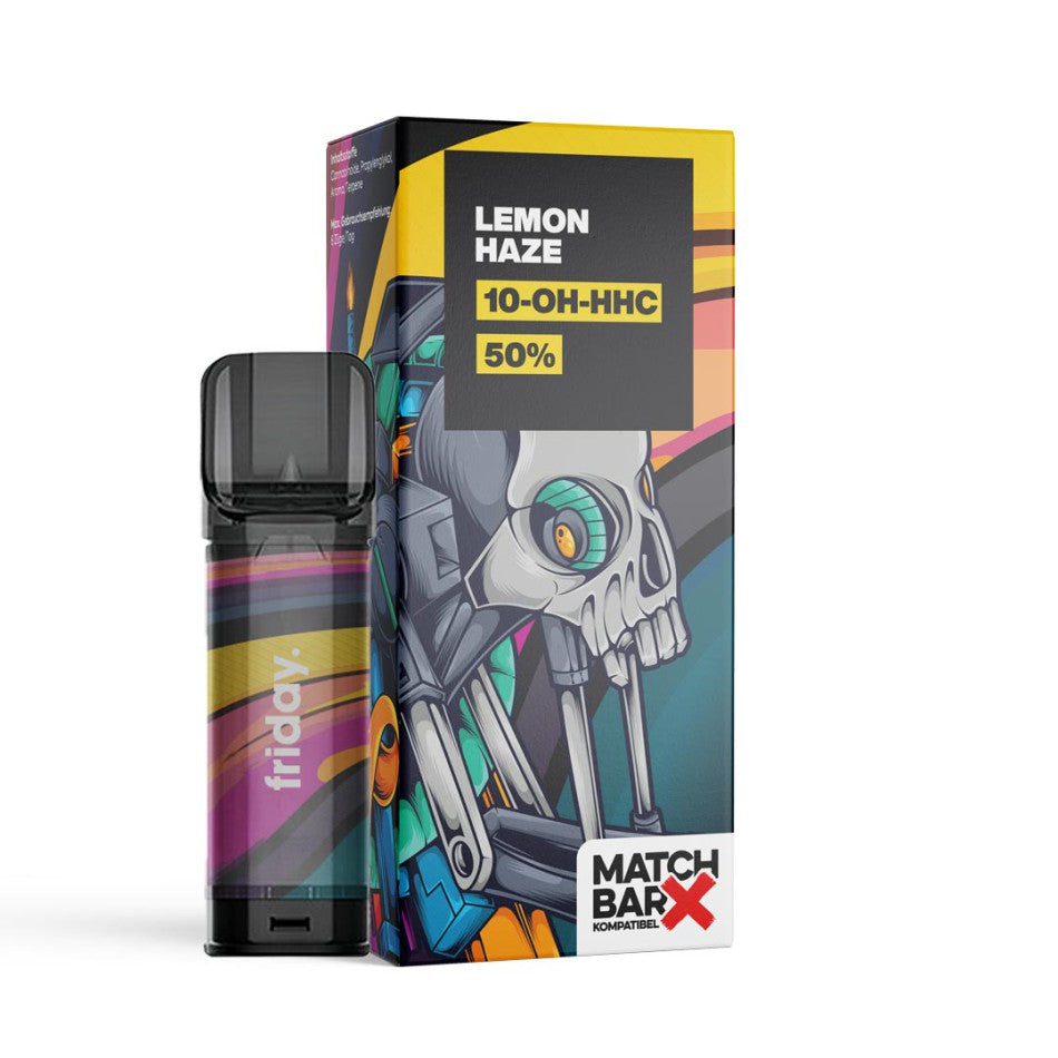 Friday POD 10 OH - HHC Lemon Haze 50% 2ml mit Steuerbanderole