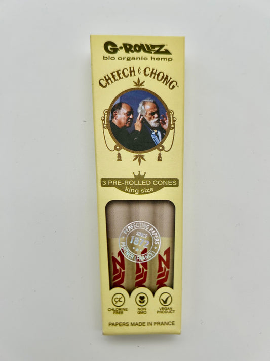G-ROLLZ Cheech & Chong(TM) - Organic Hemp Extra Thin - 3 KS Cones