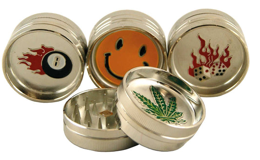 BUDDIES METAL MINI GRINDER 2 tlg, ø 40mm,Höhe: 2cm, Pyramiden Zähne