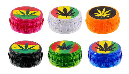 Acrylgrinder,magnetisch,Kronkorken Leaf Maria,mit Vorratsbox, ca. 48mm