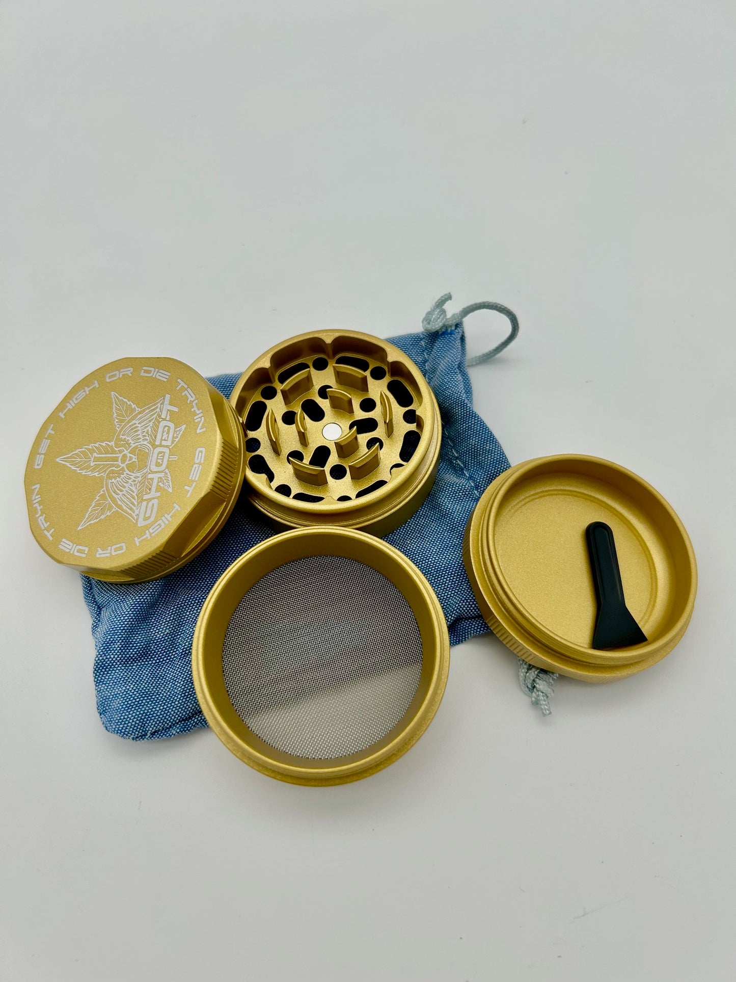 GHODT,Gold,53mm Ceramic Coated Grinder