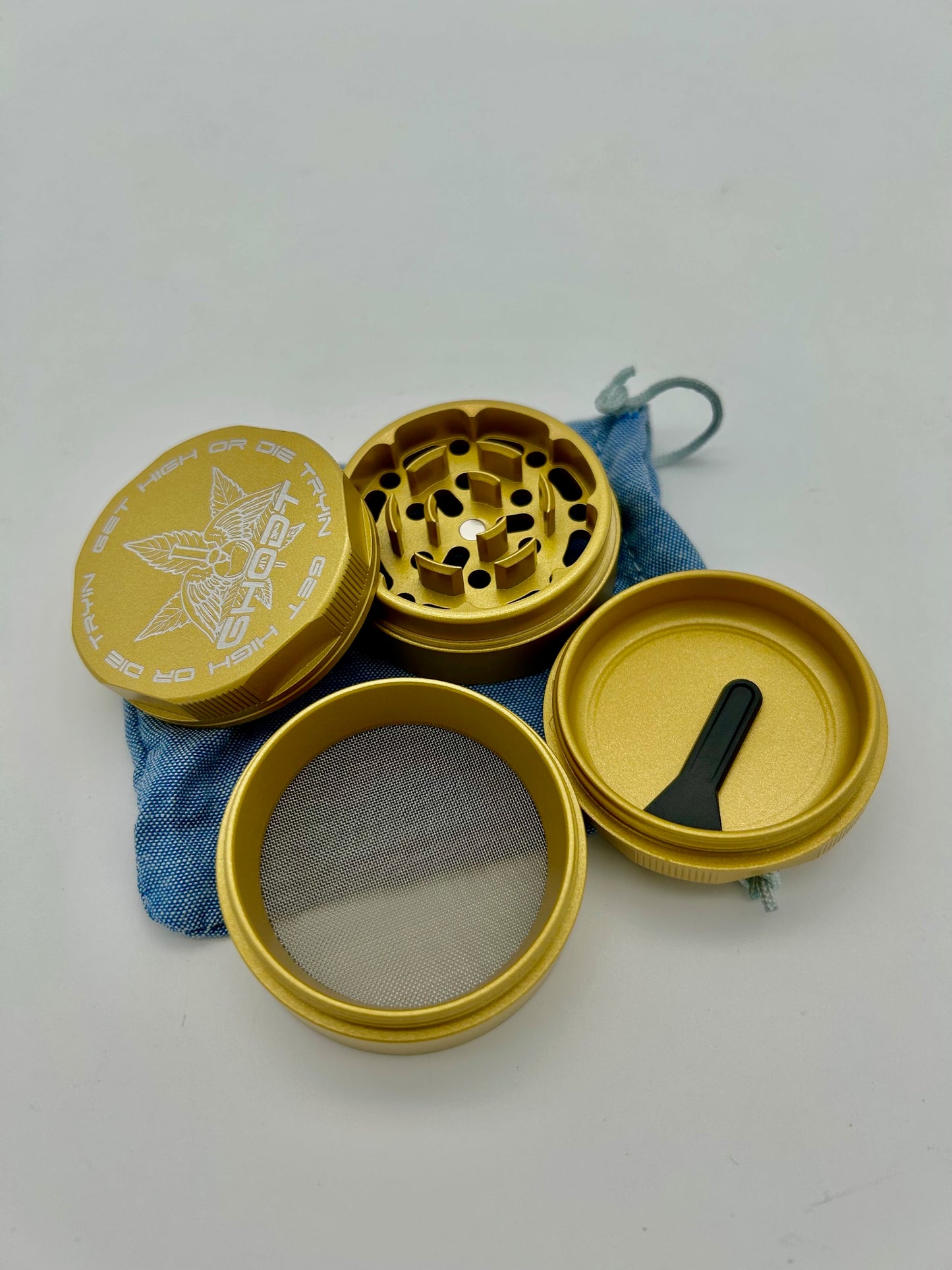 GHODT,Gold,53mm Ceramic Coated Grinder