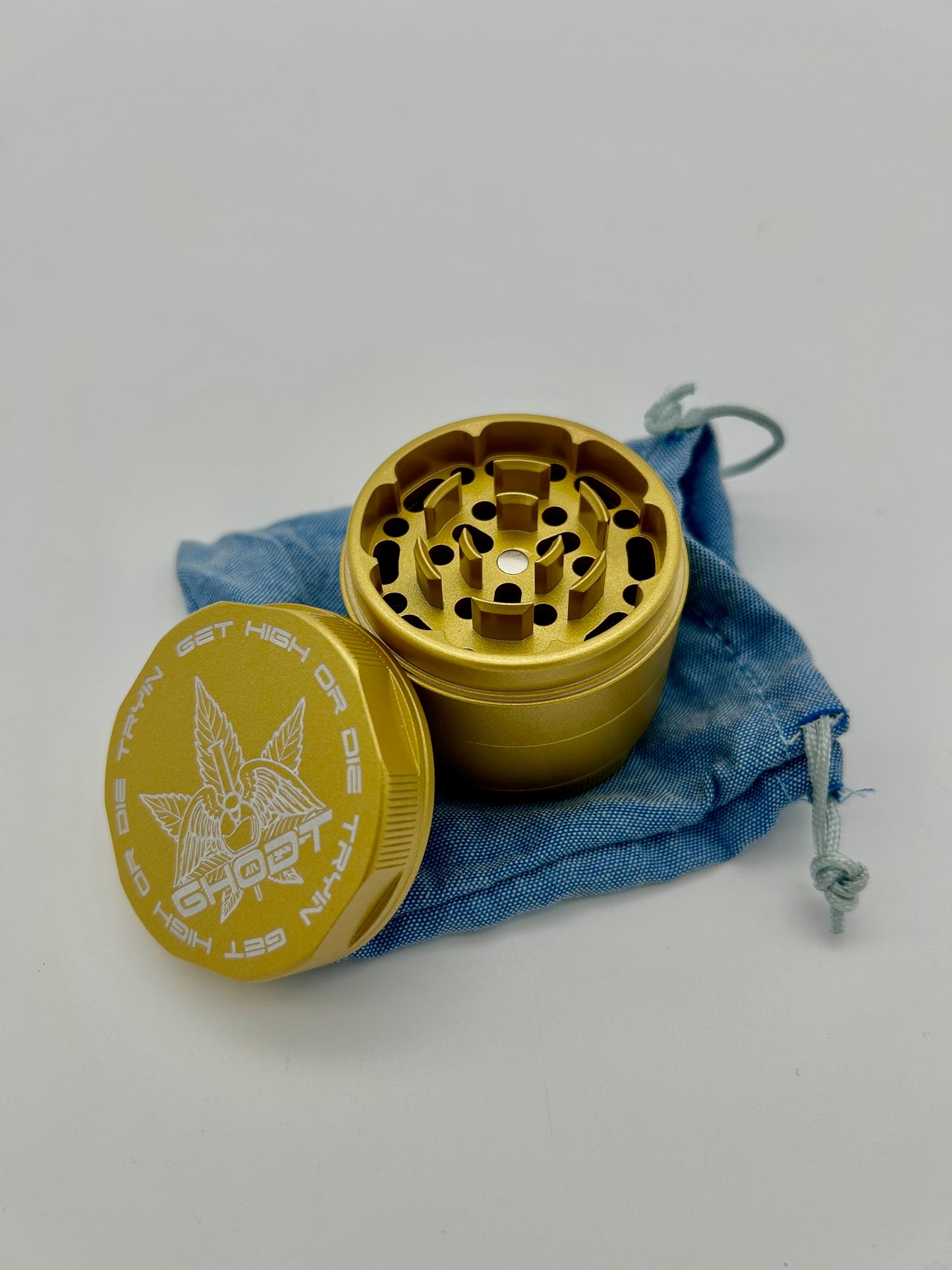 GHODT,Gold,53mm Ceramic Coated Grinder