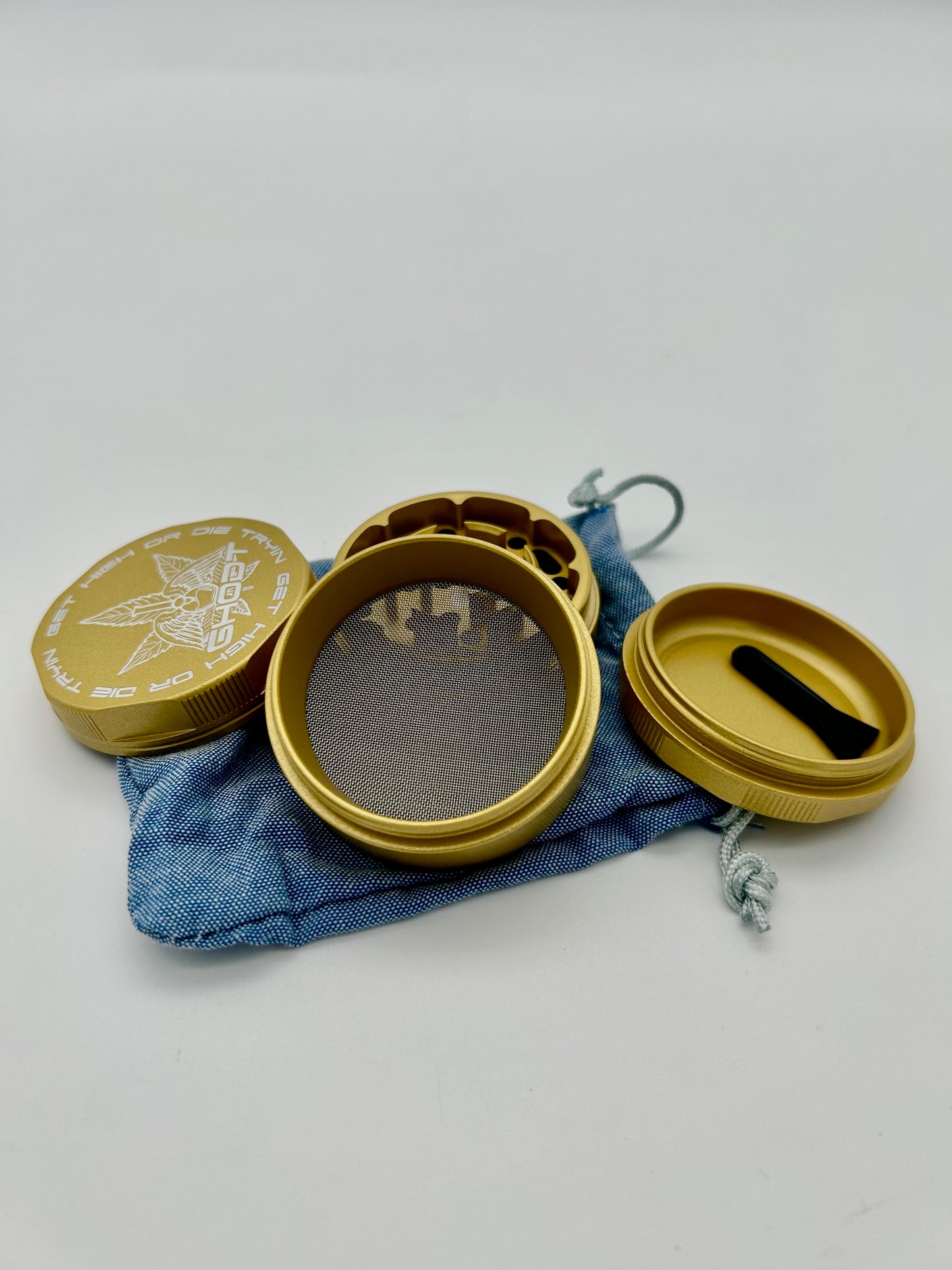 GHODT,Gold,53mm Ceramic Coated Grinder
