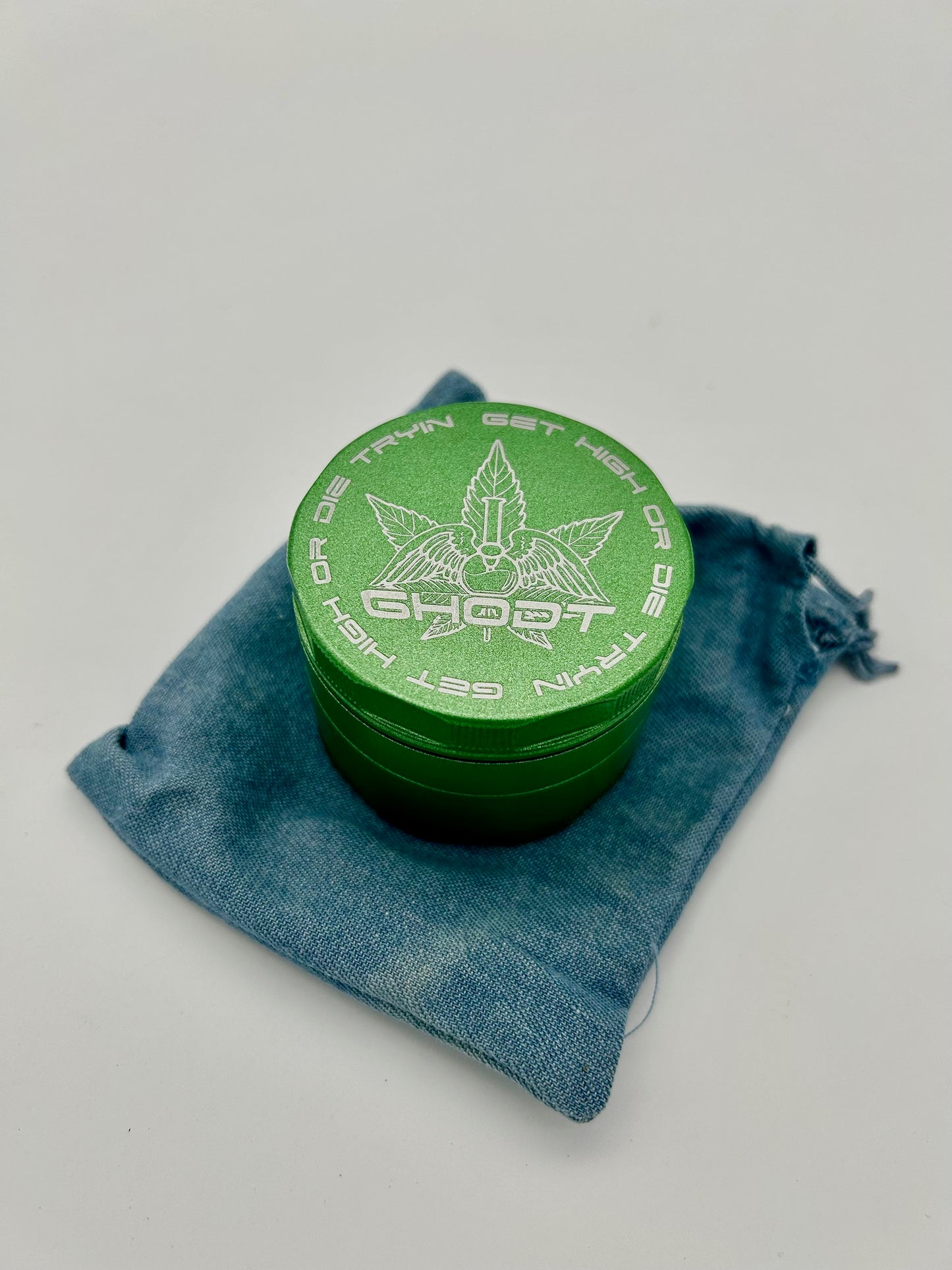 GHODT,Green,63mm Ceramic Coated Grinder